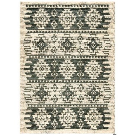 Safavieh Bohemian Rectangle Hand Loomed RugsGrey & Beige 4 x 6 ft. BOH704F-4